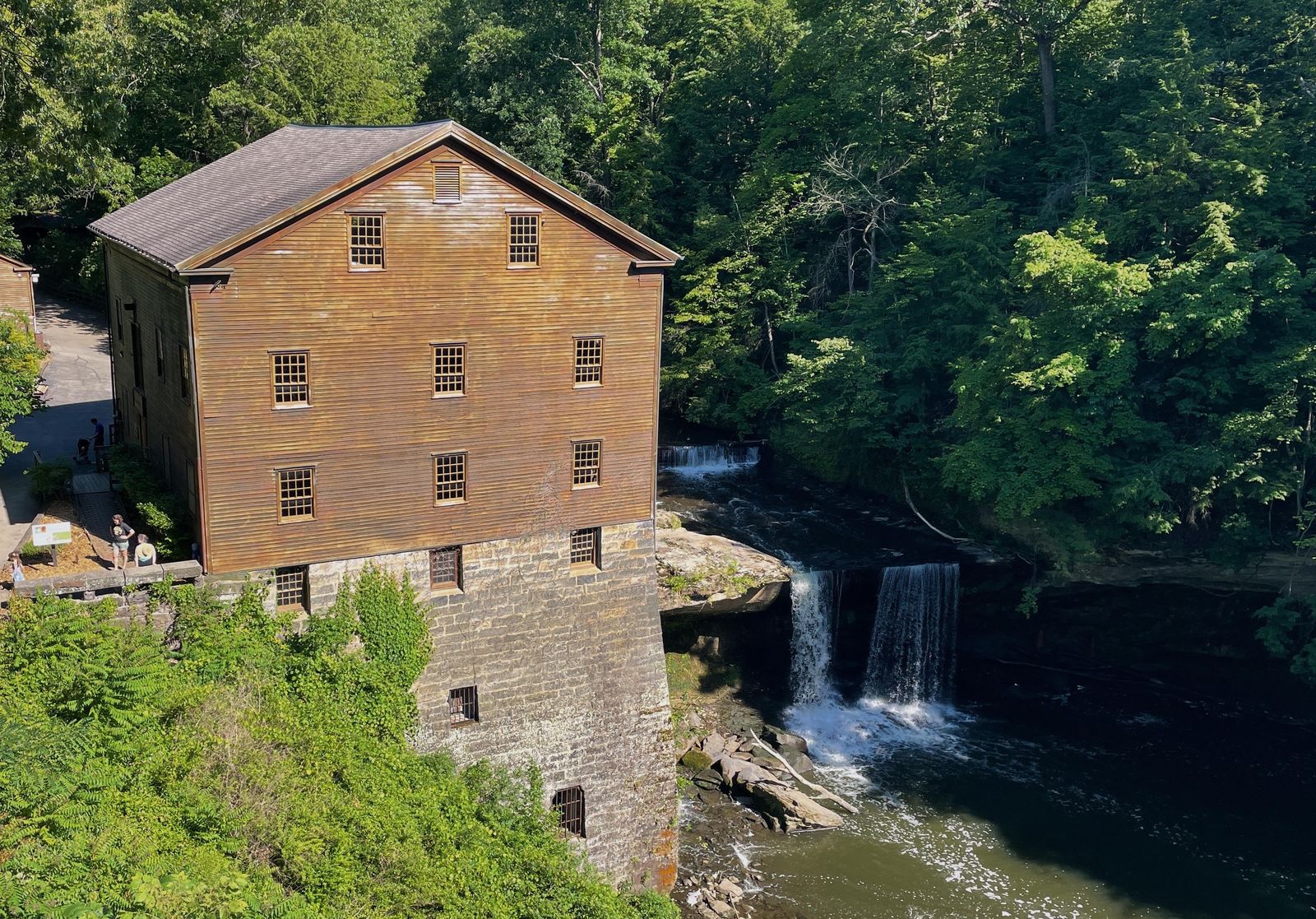 Lanterman's Mill and the falls at Mill Creek Park in Youngstown.